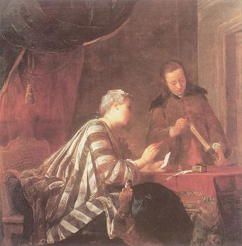 讓 巴蒂斯特 西梅翁 夏爾丹 Lady Sealing a Letter